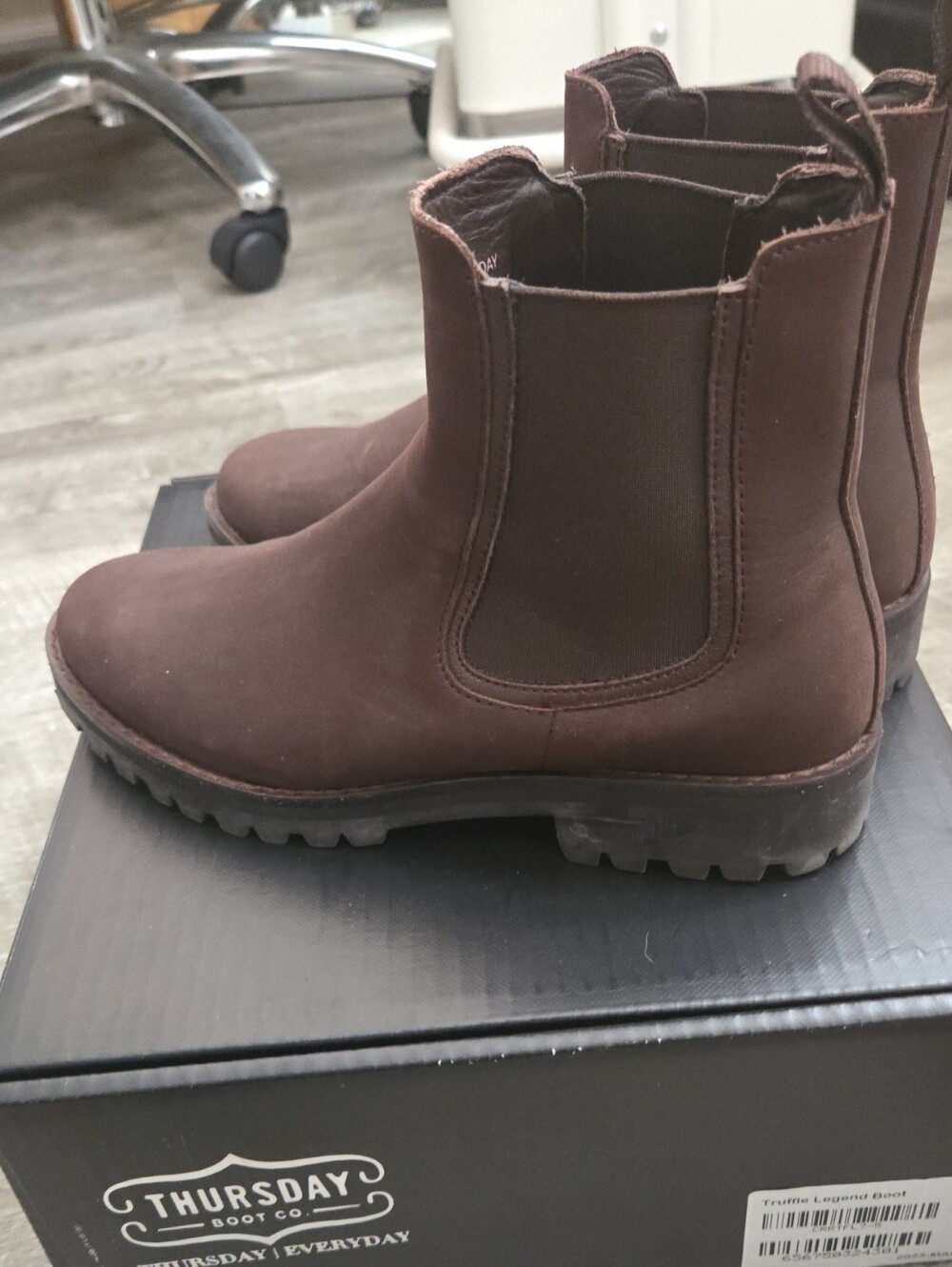 THURSDAY Brown Chelsea Boots